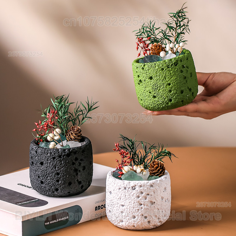 Home Fragrance Jar - Difusor de Piedra Decorativa, Contenedor de