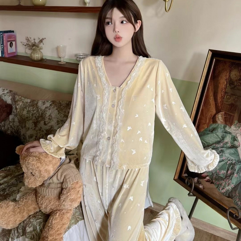 Home Fragrance French - Conjunto de ropa de dormir de