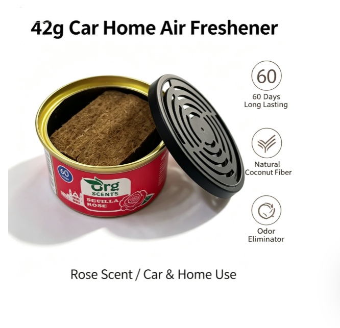 Home Fragrance Logo - Ambientador Sólido para Auto de 42g,