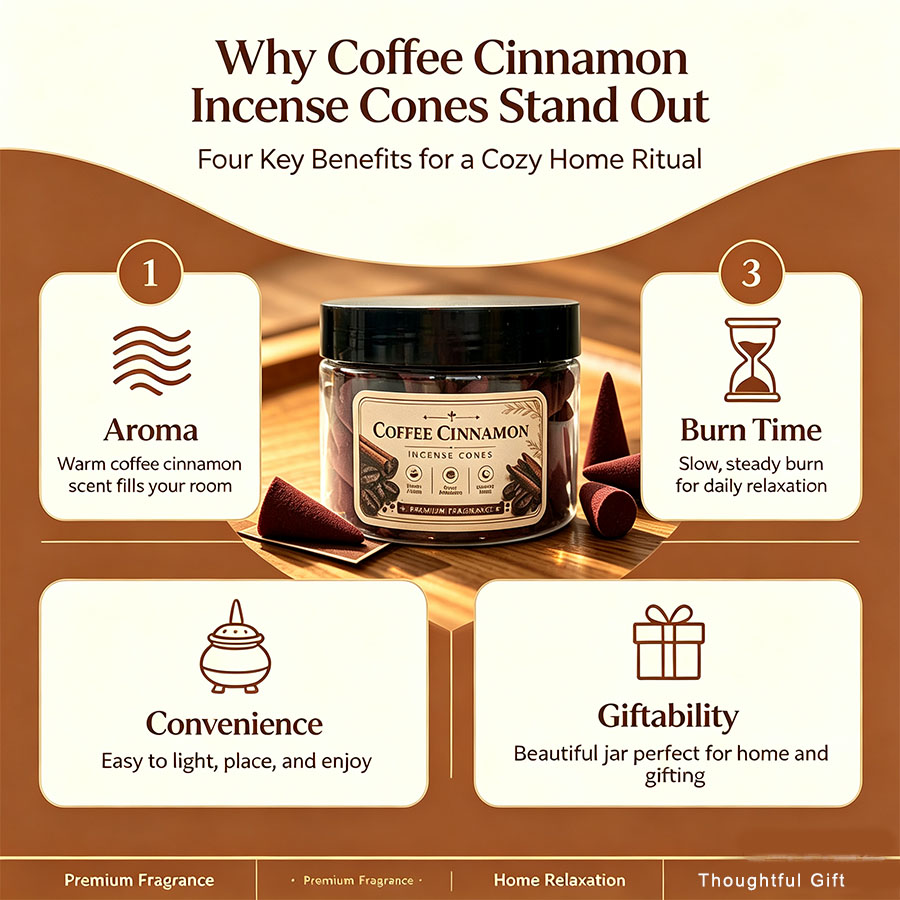 Conos de incienso premium con  - Home Fragrance Jar reseña y precio