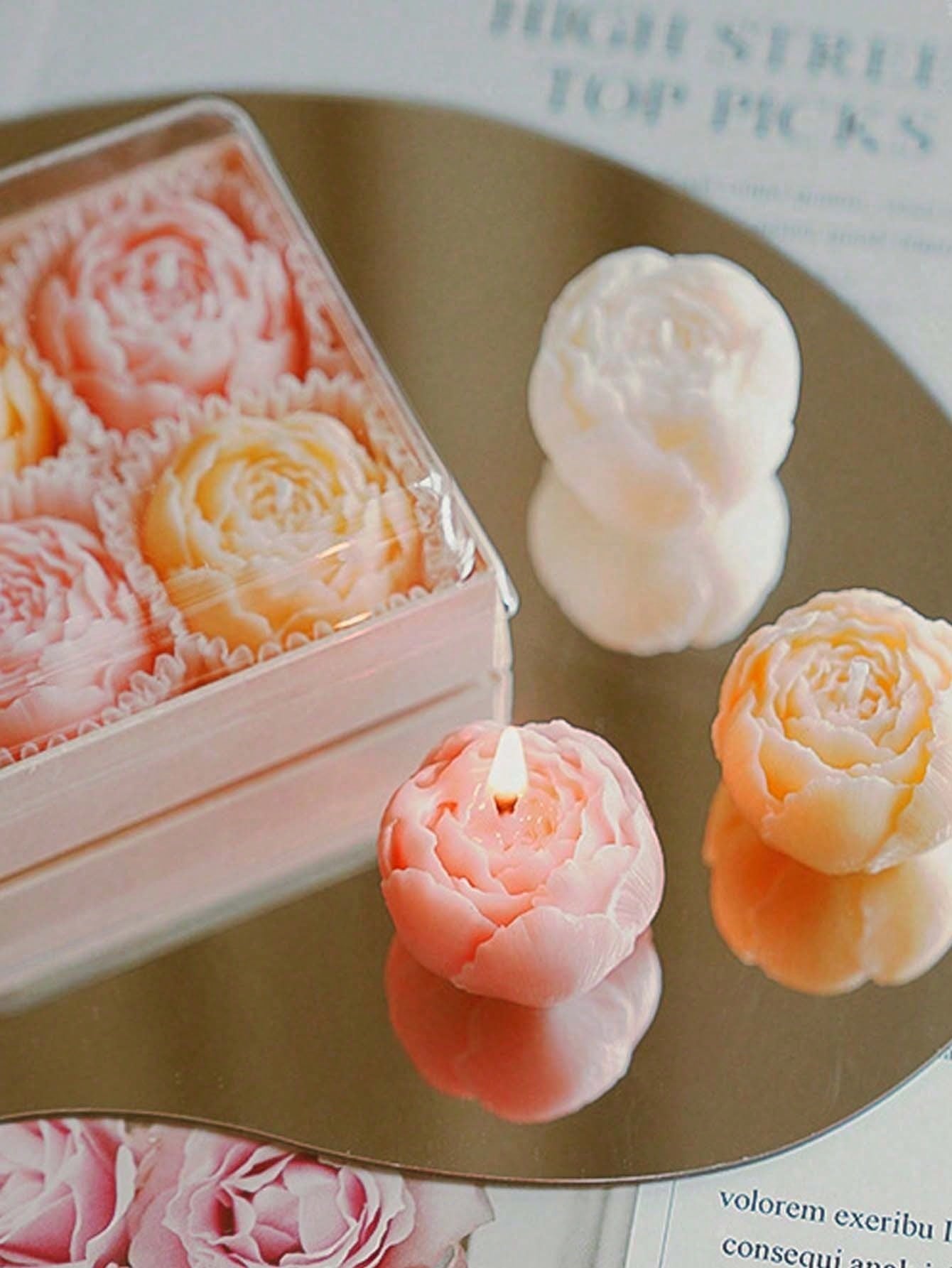 Juego de 4 Velas Aromáticas He - Home Fragrance Homemade reseña y precio