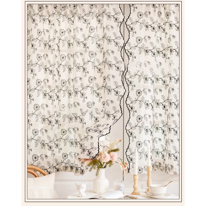 Cortina de Gasa con Encaje Ret - Home Fragrance French reseña y precio