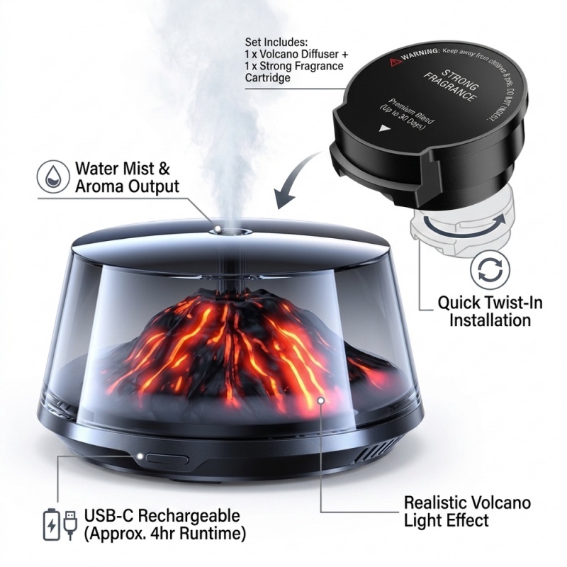 Difusor de Aire para Auto USB, - Home Fragrance Mist reseña y precio